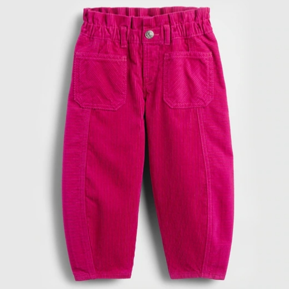 NEW babyGap corduroy horseshoe pants cotton bright fuschia 5T toddler girls